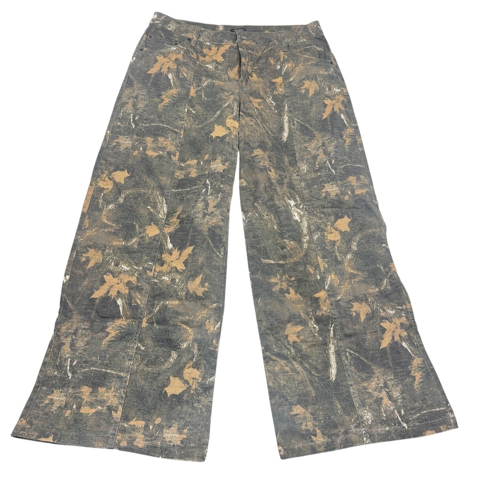 Wild Fable Camo Real Tree Print Wide Leg Pants Large New NWT